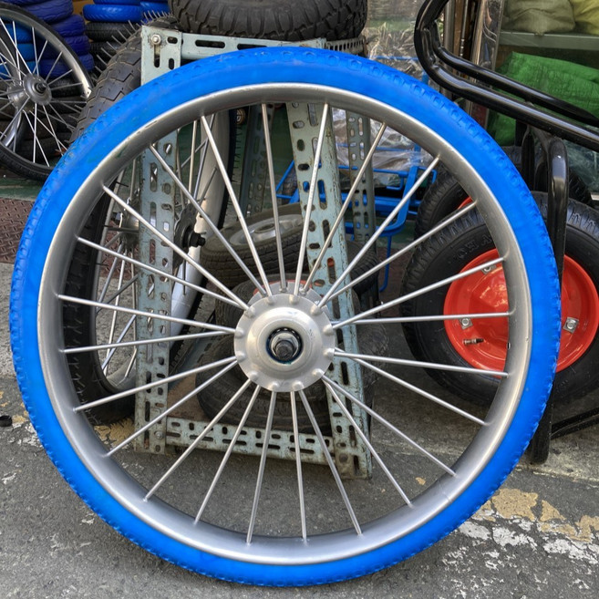 26인치 리어카바퀴 리어카교체바퀴 청색바퀴 발포바퀴 통짜바퀴 손수레구르마 수레바퀴 대진종합상사, 26인치 청발포바퀴, 1개
