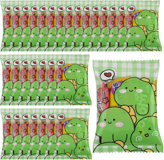 대용량 단체간식 행사 답례품 어린이집 생일 선물 간식 세트 유치원 학교 교회 크리스마스 구디백 GD13, 30개, 간식꾸러미