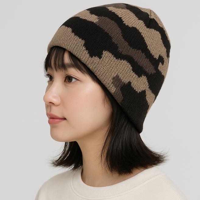 비니 니트 남녀공용 숏비니 밀리터리 모자