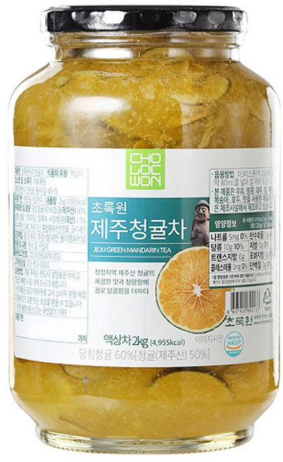 초록원 제주청귤차, 2kg, 1개입, 1개, 2kg