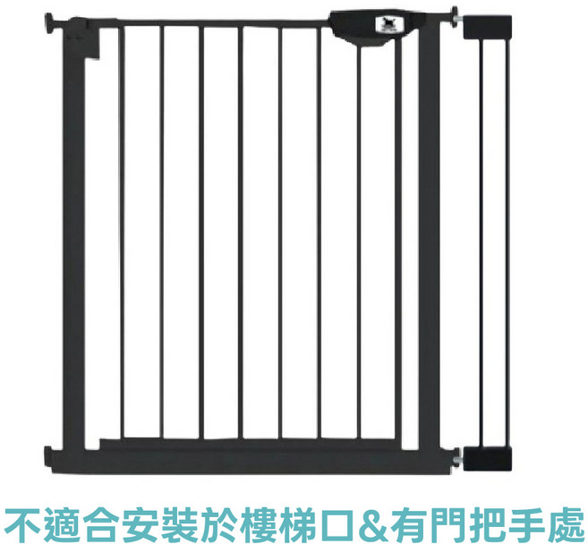 兒童安全門欄 安全防護 樓梯門欄 寵物隔離欄, 黑色