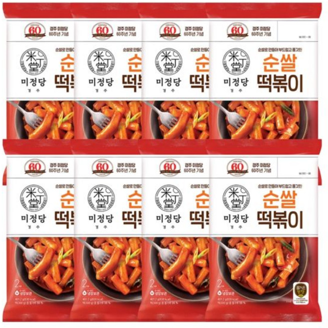 코스트코 CJ 미정당 순 쌀 떡볶이x8팩, 8개, 401.2g