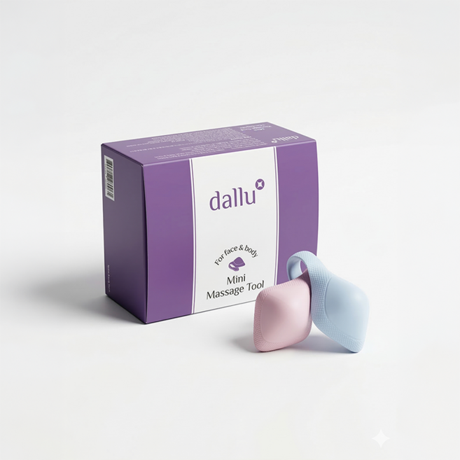 달루 미니마사지기 스탠다드 괄사 지압 마사지기 2개입, 달루 미니마사지기 (purple+blue), 1세트