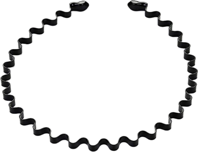 運動髮帶 髮箍男 男生髮帶髮箍韓國, 1個, 隱形髮箍【波浪款】1入