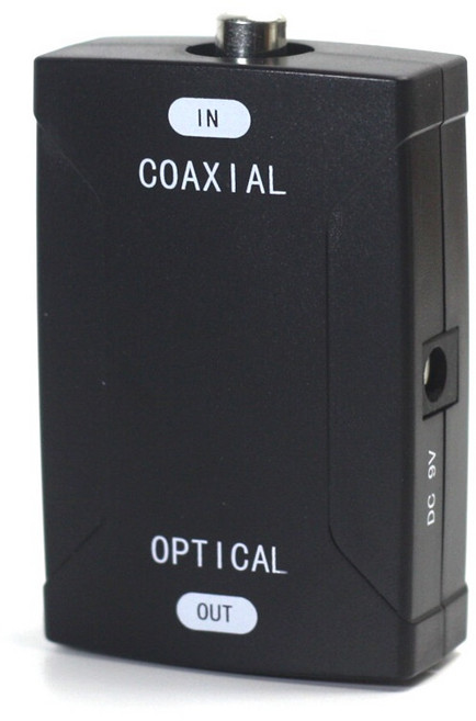 金屬外殼 光纖數位音源轉類比音源轉換器 同軸轉類比 SPDIF轉紅白端子, 同軸轉數位光纖, 同軸轉數位光纖