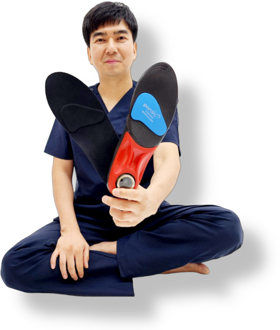 풋가드 물리치료사 개발 발바닥 푹신한 족저근막 쿠션 아치 기능성 깔창, 1세트