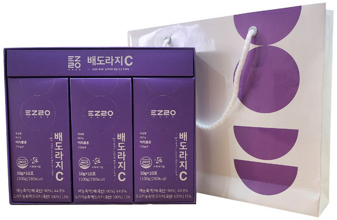 이지로움 배도라지 C 10g 30포 면역력 기관지 배도라지즙 목관리, 30개