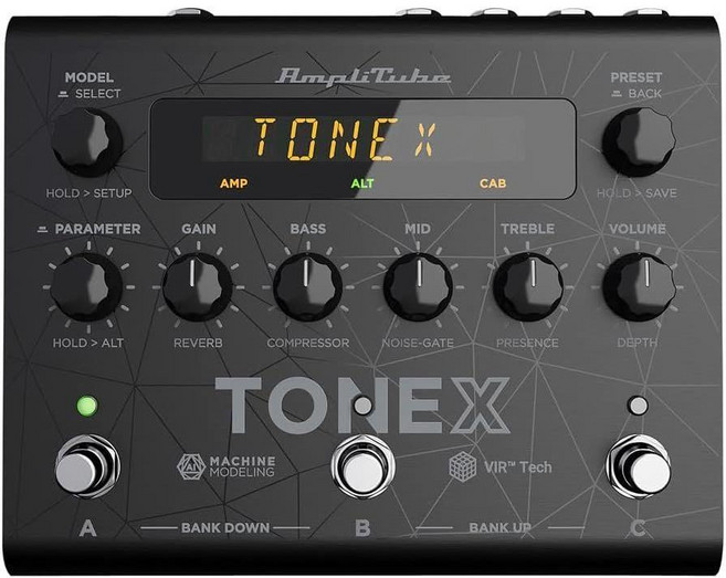 IK 멀티미디어 TONEX 페달 앰프 모델링 미니 이펙터 기타 17.6x14.2x5.5cm