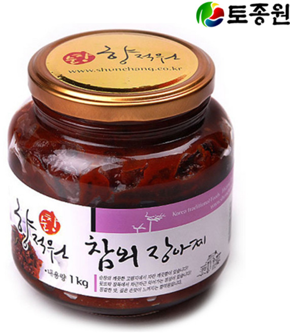 토종원 참외 장아찌 1kg유리병 순창전통, 1kg, 1개