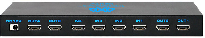 HDCP EDID 딥스위치 지원 4K UHD 3D 4:4 HDMI 매트릭스 스위치 4344UHDM