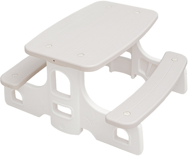 아누리 키즈플레이 피크닉테이블 키즈책상 유아테이블, 소프트베이지