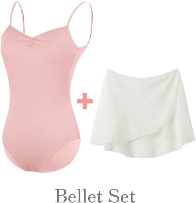 (1+1) 마니르 성인 취미발레 발레복 세트 레오타드+랩스커트
