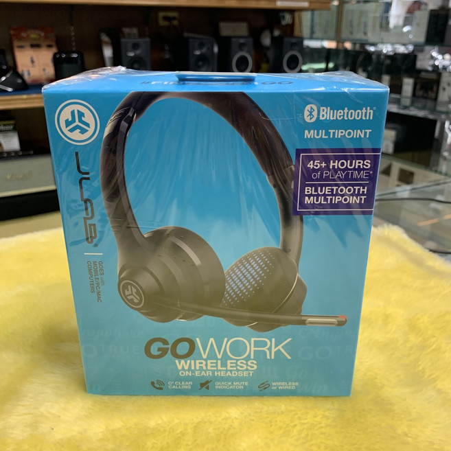 JLab Go Work 無線耳罩式耳機，藍牙多點連線，45小時播放時間