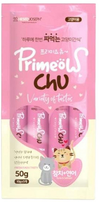 프리미요츄 참치 연어 10g 5P X6개 짜먹는 고양이 간식, 30개