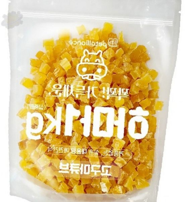 반려동물 간식 애견 트레이닝 보상용 고구마칩 건조 큐브형 저칼로리 자연건조, 상세페이지 참조, 1kg, 1개