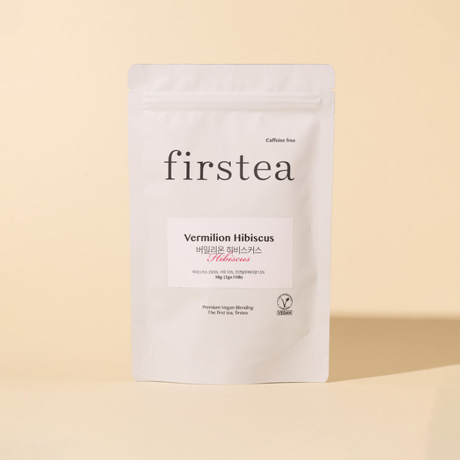 퍼스티아 비건 블렌딩티 버밀리온 히비스커스 15티백, 1개, 15개입, 2g