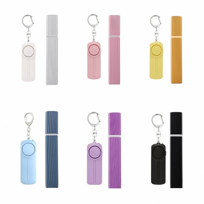 최루 여성 지키오 후추 스프레이 경보기 페퍼 세트, 1개, 블랙