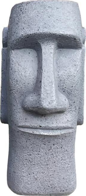 復活島摩艾石像造型存錢筒/擺飾, 淺灰, 1個