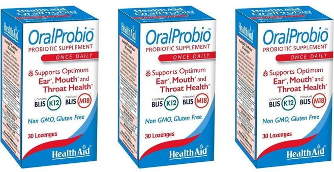 HealthAid 헬스에이드 OralProbio 구강유산균 입냄새제거 츄어블 30캡슐 x3, 3개, 30정 - 쿠팡