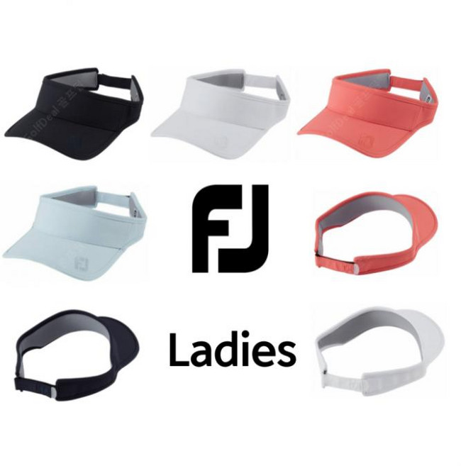 풋조이 여성 FJ 바이저 골프 모자, 스카이