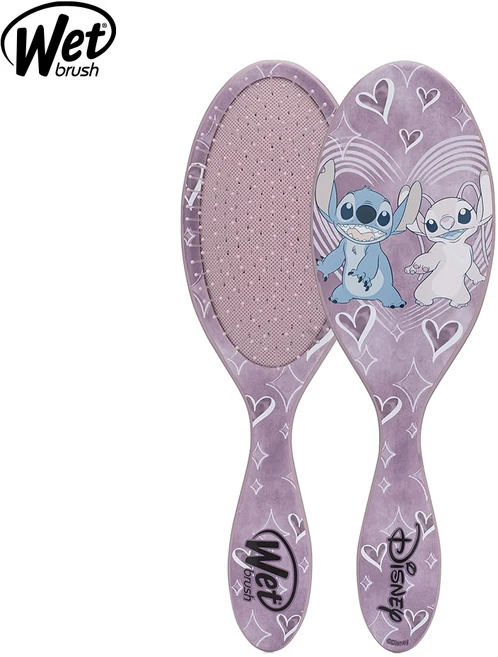 [웻브러쉬] 오리지널 디탱글러 친구들 캐릭터 디즈니 헤어 브러쉬 모발케어 빗, 러브_릴로앤앤젤, 1개 - 쿠팡
