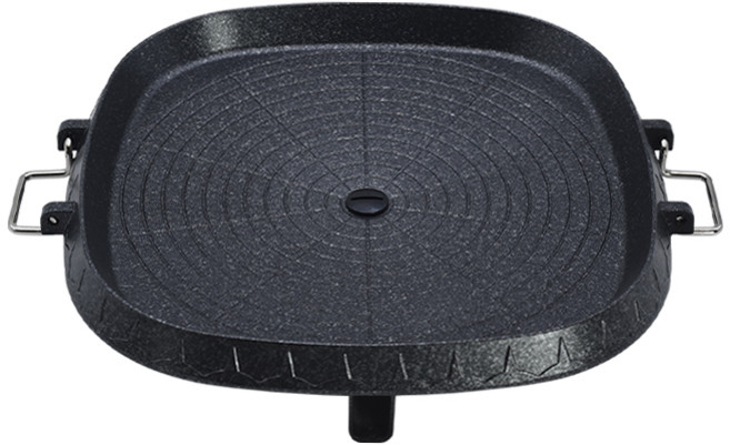 키친아트 금상첨화 사각팬 마블 구이팬, 1개