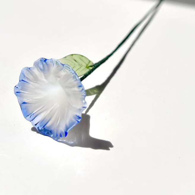 琉璃誕生花 桌面擺件 藝術品, 喇叭花