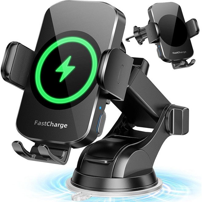 FastCharge 車載無線充電手機支架 15W快充, 通用, M15AGB