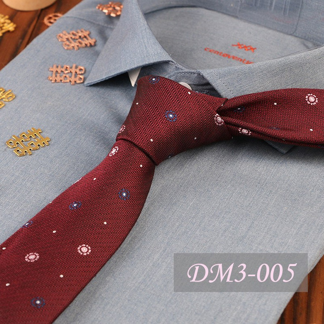 男士職業商務滌棉交織領帶 波點手打領帶