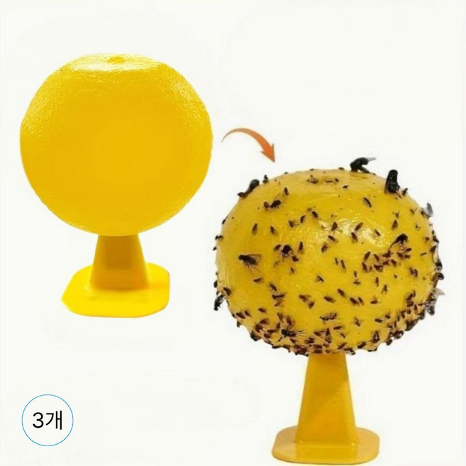 딜리홈 초파리트랩 강력 끈끈이 날파리 제거, 3개