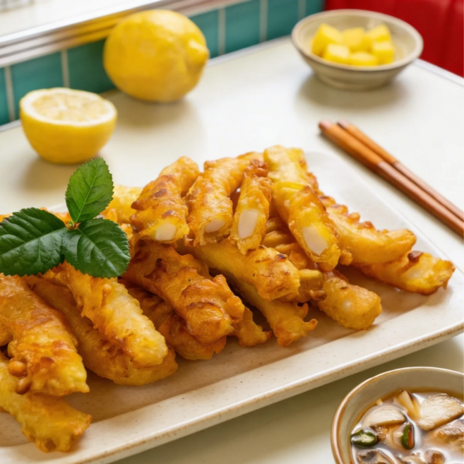 오징어튀김 분식집 숙성오징어 냉동 분식집 술안주 반짝슈퍼마켓, 1kg, 1개