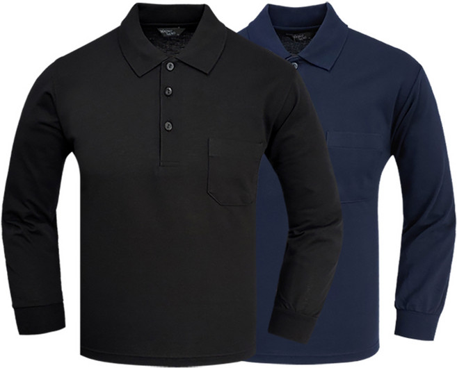 1+1 나인앤나인 30수 PKG 긴팔 카라티 작업복 단체복 데일리룩 봄가을