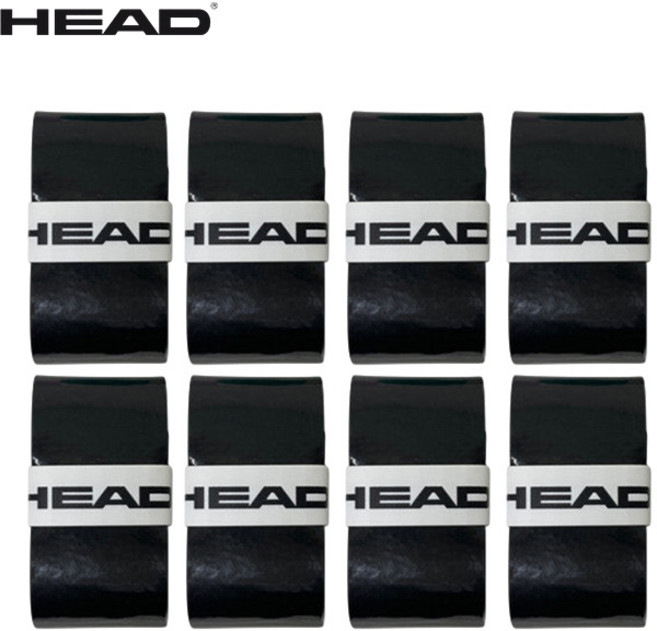 헤드 프라임 투어 오버그립 8개입 285651 테니스 배드민턴 스쿼시 그립, 블랙, 1개