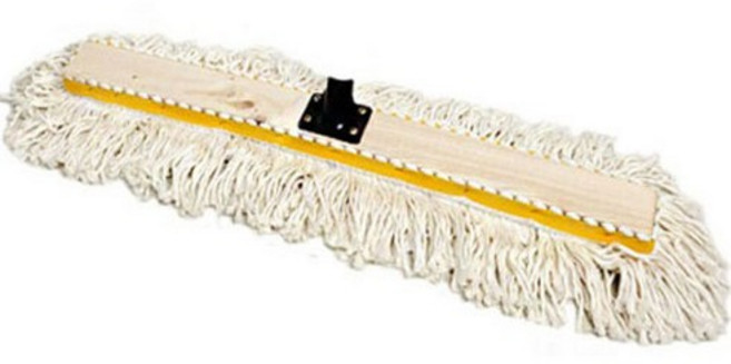 월드크린 원사 강당 걸레 75cm 스크류 밀대 막대 체육관 기름 마포 대 걸레 청소, 1개