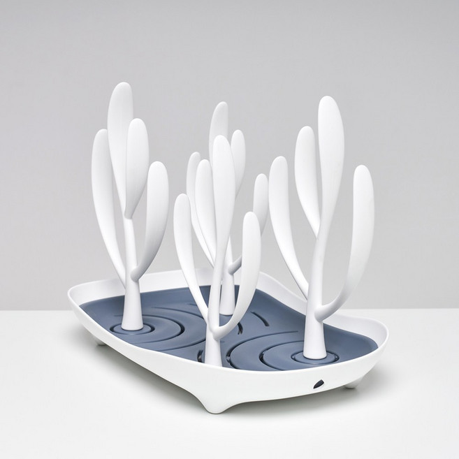 아이팜 오아시스 젖병건조대 컵정리대, 화이트블루