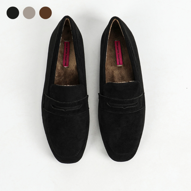 페조 여성 로퍼 털 단화 플랫 안감 기모 PZFLFR 8812-1