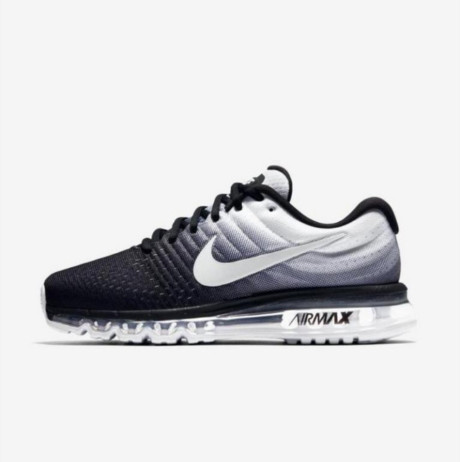 나이키 에어맥스 2017 트리플블랙 올검 러닝화 (증정품 수납백), 260, 849559-010(증정품 수납백)