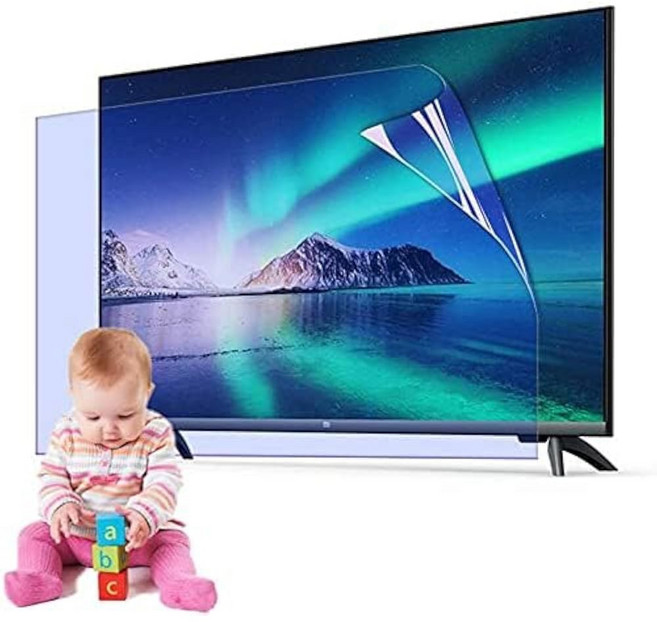 블루 라이트 필터가 장착된 BU TV 화면 보호기 65인치 눈부심 방지 스크린 필름 반사 감소 실내 또는 실외 필름 65인치(65인치 1429B), 65 INCH 1429 B