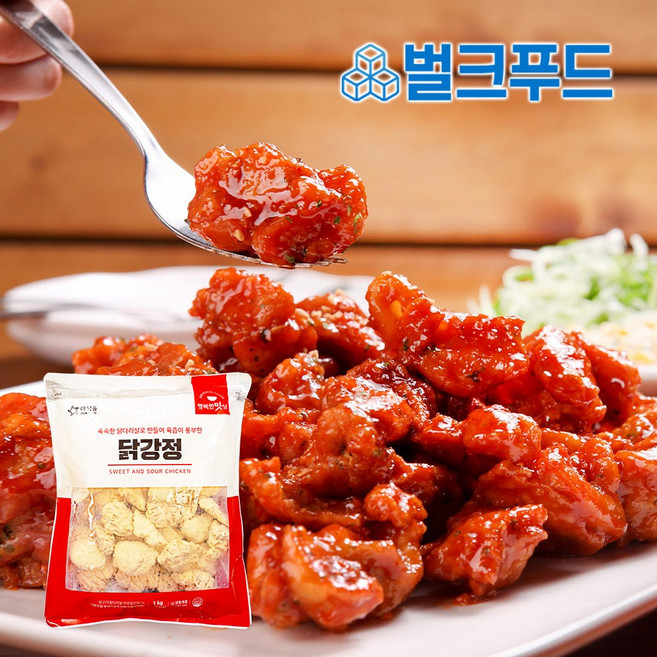 아워홈 냉동 순살 닭강정 1kg 업소용, 1개
