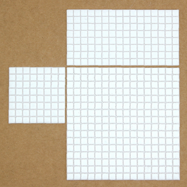 ia몰 정사각 타일 판석 포장 입체 시트 조경 건축 모형 재료 6종, 타입F (ia901-F), 80x40mm, 1개