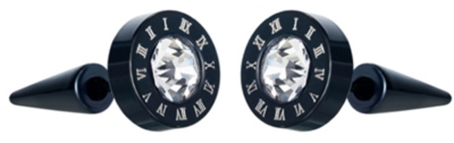 에르모사제이 맨즈 ME003 써지컬 스틸 큐빅 원뿔 남자 피어싱 귀걸이