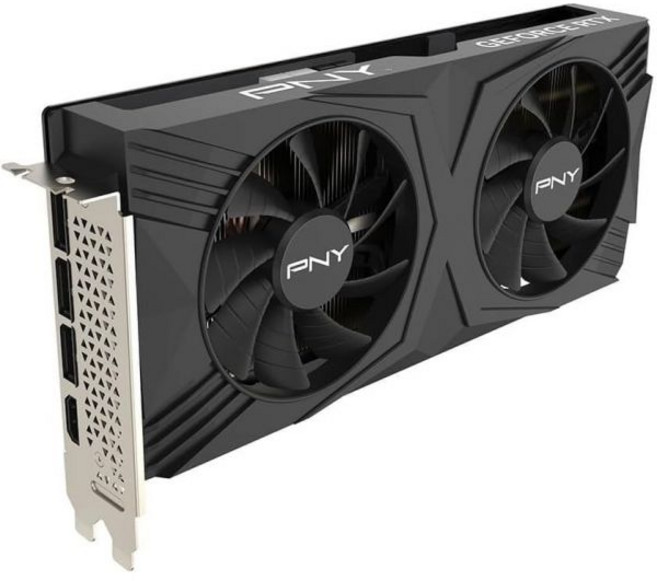 PNY 지포스 RTX™ 4070 슈퍼 12GB 버토™ 오버클럭 듀얼 팬 그래픽 카드 DLSS 3 NVIDIA SFF-레디 192비트 GDDR6X PCIe 4.0 HDMI디스플레, Duan Fan OC, 1개