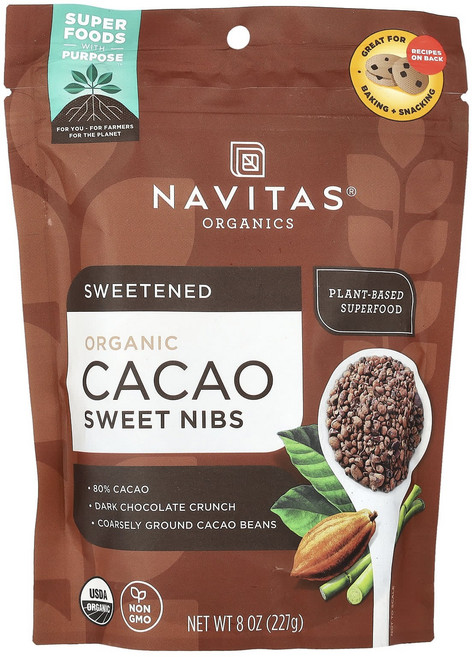 Navitas Organics 카카오 스위트 닙스 227g(8oz), 2개, 226g