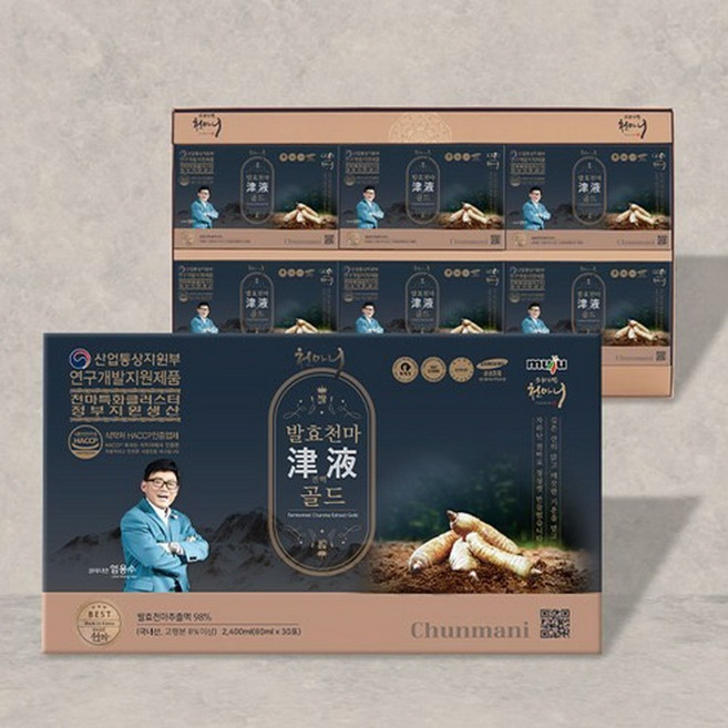 천마니 엄용수의 발효천마진액골드 무설탕 천마차 정풍초 80ml1팩에토종생천마가2.8뿌리, 60개, 80ml