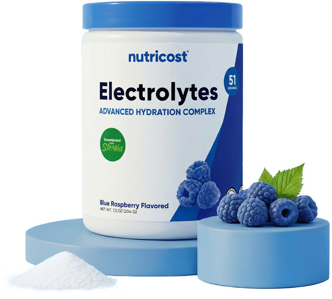 뉴트리코스트 전해질 일렉트로라이트 하이드레이션 블루라즈베리향 51회분, 204g, 1개