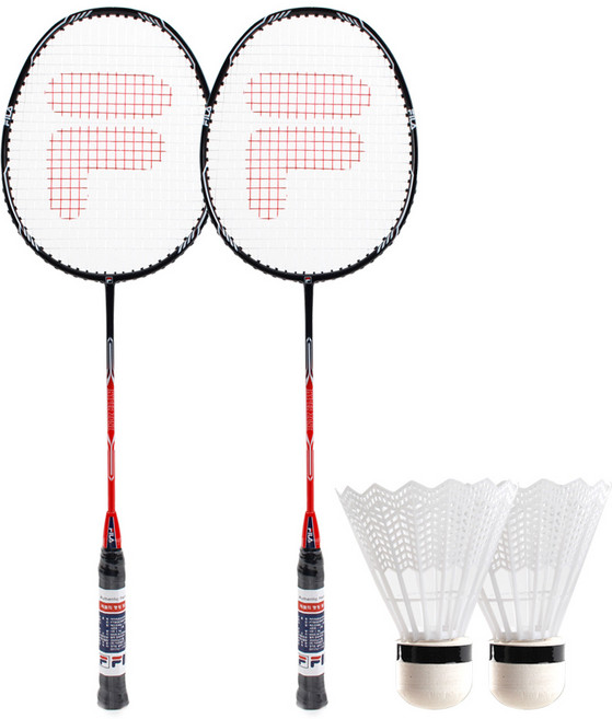 휠라 하이퍼 존 배드민턴라켓 세트 풀케이스포함 입문자 초급자, 1개