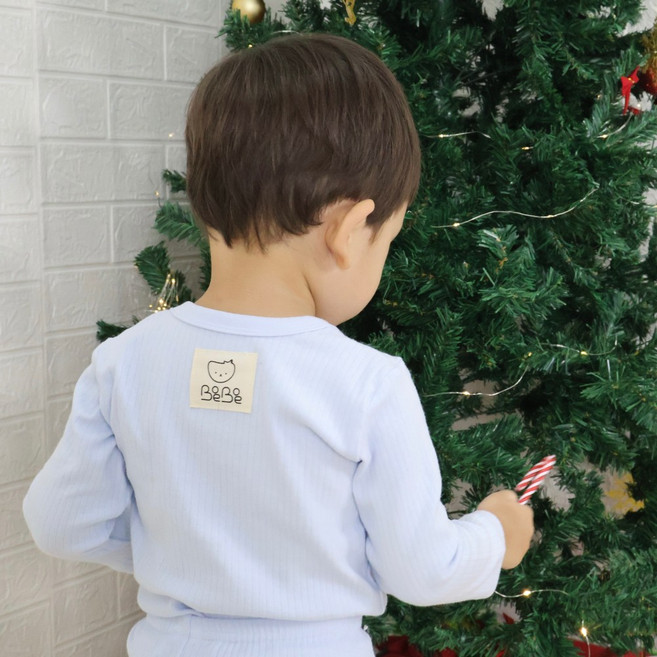 보보베베 무지 골지스판 상하세트