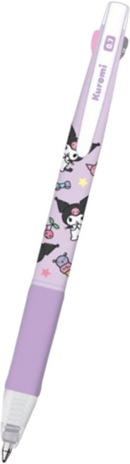 韓國三麗鷗三色按壓式擦擦筆自動原子筆, 1個, 酷洛米