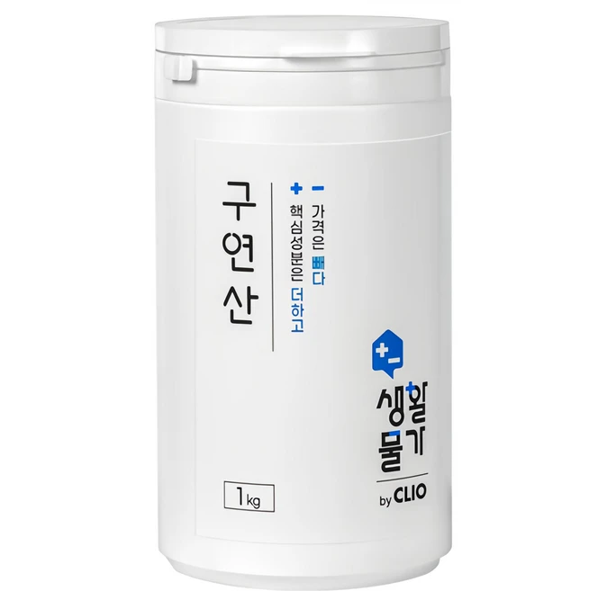 크리오 생활물가 구연산 다목적 세정제, 1kg, 1개 - 쿠팡