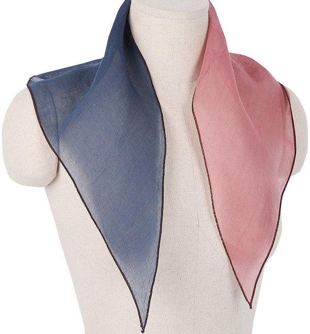 시원한 여름 천연염색 사임당 마 린넨 삼각스카프